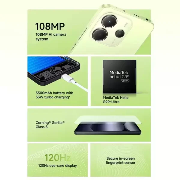Smartphone Xiaomi Redmi Note 14 Dual Sim 256GB 8GB RAM - Imagem 2